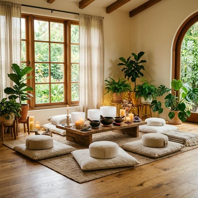 CrystalChant meditation studio interior